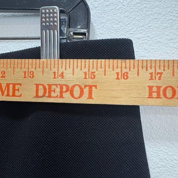 VTG Elle Womens Black Textured Pencil Skirt Lg Stretch Pull On Classic Dark Acad - Picture 7 of 8